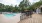 a swimming pool with a deck